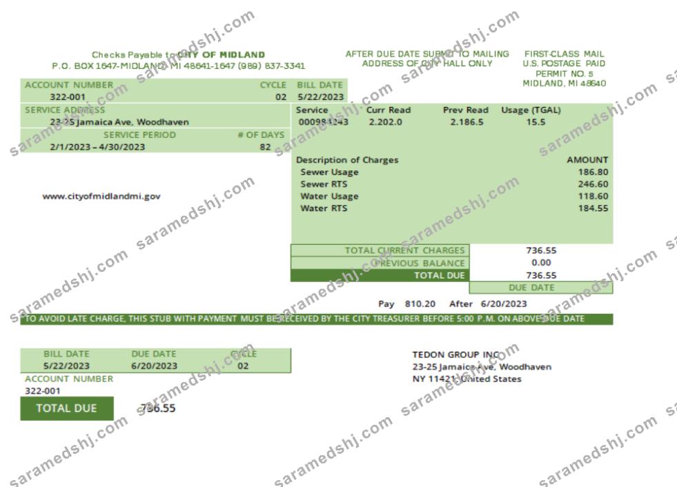 Michigan water utility business bill,  SCR